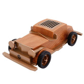 Wooden Wireless Speaker, Retro Car Shape BT4.2 Bluetooth