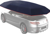 Car Cover Semi-Auto Umbrella Shelter 4.5 x 2.3 Meter Sun Shade (Blue)