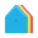 Color Envelopes, Glued, Neon Colors, Pack of 50 Pcs. 136 x 204 mm, 80 GSM - SquareDubai