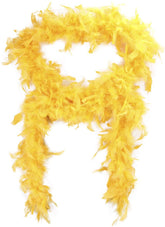 Assorted Colors Costume Party Accessory Feather Boas - Yellow