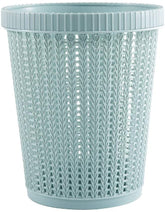 Hollow Garbage Bin with Built-in Garbage Bag Box - Blue