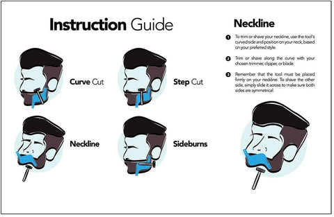 Beard Guide Shaper Double-edged Beard Shaping Tool
