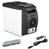 Auto Mini Car Travel Fridge Cooling & Warming Refrigerator 12V 6L - SquareDubai