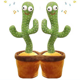 Dancing Cactus Toy with Charger & Bluetooth “Repeat your speech” Plush Stuffed Toy