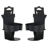 Black Universal Plastic Car Cup Holder for Water Cup Pack of 2