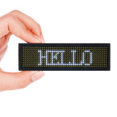 LED Name Badge Tag Scrolling for Restaurant Shop Party Bar Exhibition - White