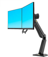 Monitor Mount Dual Desk Monitor Mount Fits 24"-32" Double Screens with Load 4.4 to 33lbs (Black) (22-32", Dual Monitor - NB