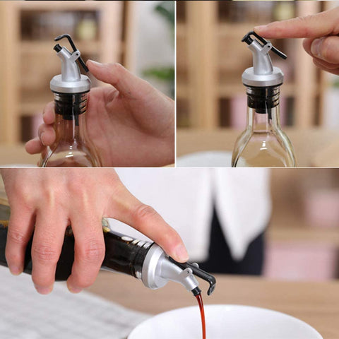2PCS Oil Stopper Sauce Wine Pourer Mouth Vinegar Bottle Nozzle Kitchen Accessories