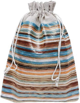 Multipurpose Blue/Brown Pouches Party Giveaway Gift Favors 24 pieces - 22x19cm