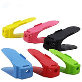 Shoe Storage Organizer Shoe Stacker Slots Mix Colors Space Saving 6 Pieces