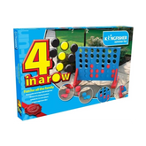 Kingfisher Garden Games Jumbo 4-in-a-Row Wooden Game, Red and Yellow