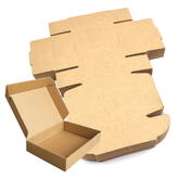 50 Pc Pack Kraft Paper Box Brown Corrugated Carton (26x29x7 Cm) - Willow