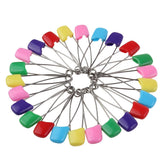 Willow Baby Pins Nappy Pins Colored Safety Pins Child Infant Kids Locking Cloth Diaper Pins 24 Pcs - 5cm