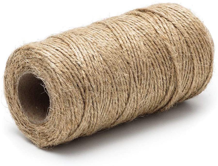 Jute Rope - Natural Jute Twine String Thin Rope for Gift Box