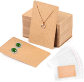 Earring Holder / Display Cards (200 Pc Pack) Kraft - Willow