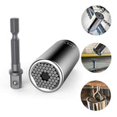 Multi-function 7mm-19mm Universal Sockets Metric Wrench Power Drill Adapter Socket Professional Repair Tools