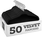 50 Pack Ultra Thin Space Saving 360 Degree Swivel Hook Strong and Durable Clothes Hangers - Willow