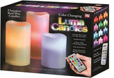 Luma 12 Color Changing Candles Real Wax Flameless with Remote Control Timer