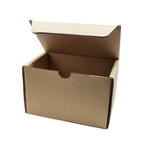 Heavy Duty Brown Small Corrugated kraft Boxes for Gifts (15x9.5x9.5) Cms – (6Pc Pack) - WILLOW