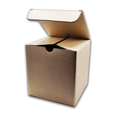 Heavy Duty & Strong Brown Corrugated kraft Boxes for Gifts (13x13.5x13) Cms – (6Pc Pack) - WILLOW