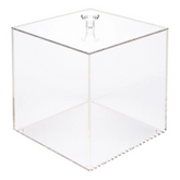 Clear Acrylic Medium Candy Container - Display Box - 6" x 6" x 6"