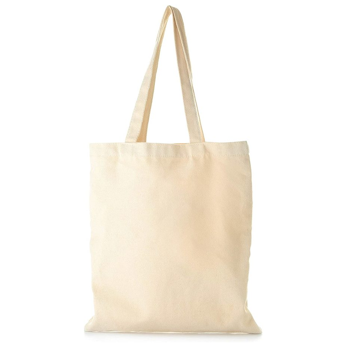 Natural Canvas Tote Bags Reusable Grocery Bags (33 x 38 Cms) 12 Pcs - Willow