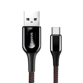 BASEUS X-shape Light USB Cable TypeC Data Sync Cable Charging Quick Charge Fabric 3.0 - SquareDubai