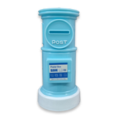 Postbox Shaped Piggy Banks Cute Money Box for Kids - Blue