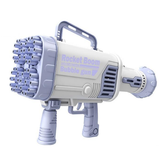 Boom Bubble Machine Children Christmas Gift Kid Electric Automatic Summer Soap Water Bubbles Maker Toys - Blue