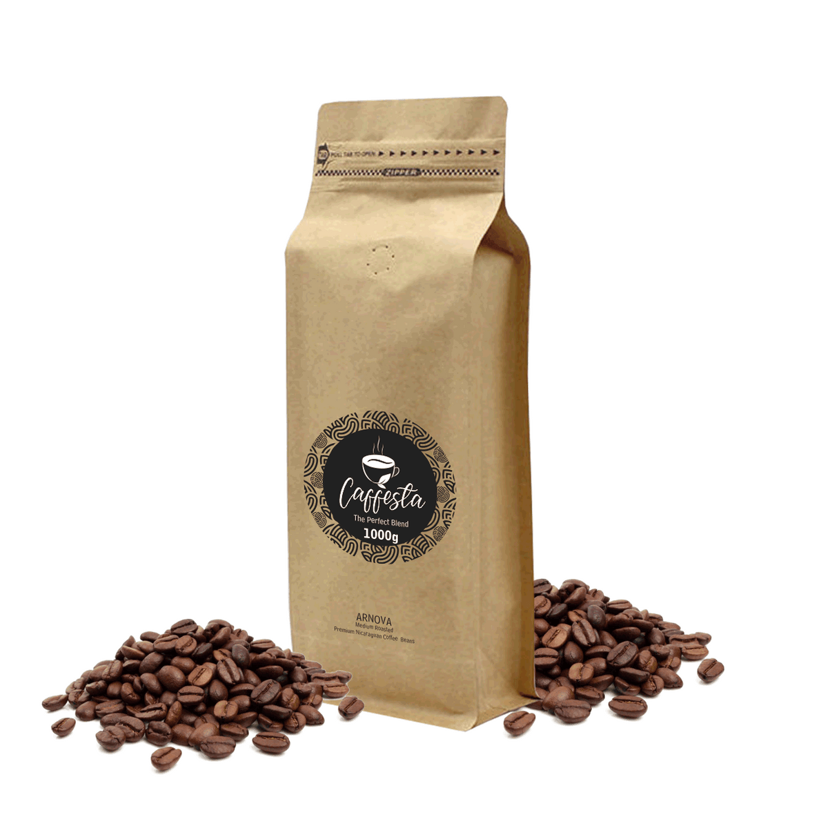 Caffesta Arnova Medium Roasted Nicaraguan Coffee Beans 1000g