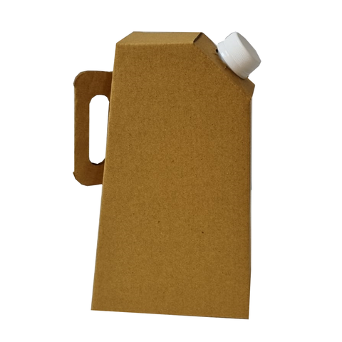 Willow 1000ml Brown Kraft Paper Tea Flask With Handle (50 Pc Pack)