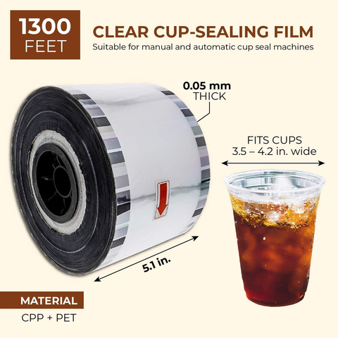 Plastic Juice Cup Clear Sealing Machine Film