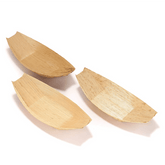 Premium Bamboo Leaf Boat All Natural and Disposable 6"x2.75" for Catering and Home Use ( Pack of 100 )