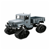 RC Military Truck Army 1:16 4WD Tracked Wheels Crawler Off-Road Car RTR Toy NEW