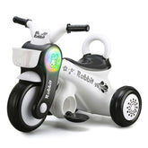 Kids Electronic Motorcycle Ride-On Bike - White - Fengda