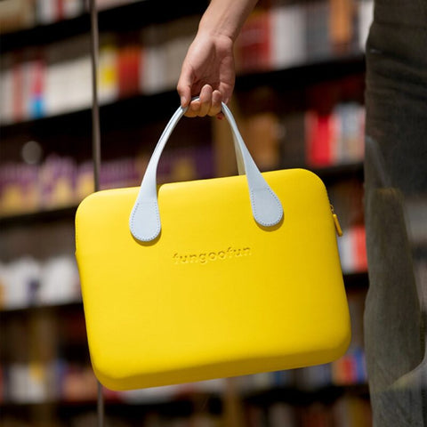Fungoofun Eva Bag for MacBook & Laptop 13-14 Inches - Yellow Fungoofun Eva Bag for MacBook & Laptop 13-14 Inches - Yellow