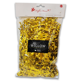 Gold Glitter Raffia Paper Shreds & Strands Shredded Confetti for Basket Filling - WILLOW