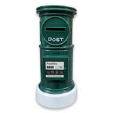 Postbox Shaped Piggy Banks Cute Money Box for Kids - Green