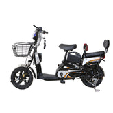 Trendy 48V Grocery Electric scooter bike | Adults Electric Scooter - BLACK