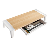 Navodesk Wooden Monitor Riser with Integrated Storage Space and Adjustable Feet for Better Ergonomics
