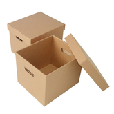 Large Kraft Archive Boxes & Lids  40x30x30Cm (6Pc Pack) Willow