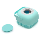 Silicone Massage Exfoliating Bath & Shower Brush With Soap Dispenser - Blue