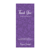 Willow 50Pc Pack Thank You For Your Order Sticker For Box (15.5x6.5Cms) - Purple