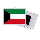 KUWAIT Flag Acrylic Fridge Magnet Frame - 9x6 Cms / 12Pcs Pack - Willow