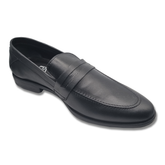 Men Black Leather Formal Loafers - Laurence Olivier