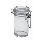 Mini reusable hermetic jar with pressure lock 130x40mm (12Pc Pack)