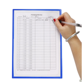 10Pc Pack Magnetic File Pocket with a Big Cut on the Front for Direct Writing on the Paper Insert - WILLOW