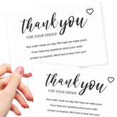 Bulk White Postcards Purchase Inserts to Support Small Business 6"x 4" 50 (Pack of 50)