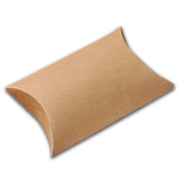 Willow Brown kraft Paper Pillow Box 25x19Cms - (12 Pcs Pack)