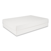 Willow Cardboard Gift Box with Lids, for Clothes, 12Pc Pack Size 37.5x26.5x7Cms - White